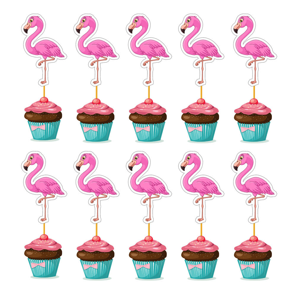 Flamingo Theme Cupcake Topper