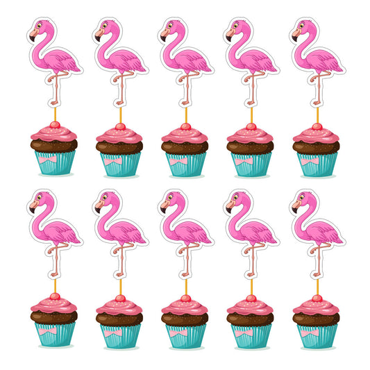 Flamingo Theme Cupcake Topper