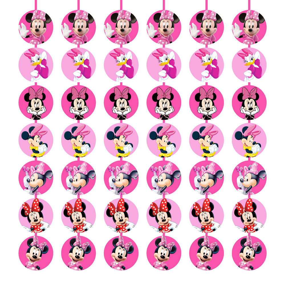 Minnie Mouse Theme Round Danglers