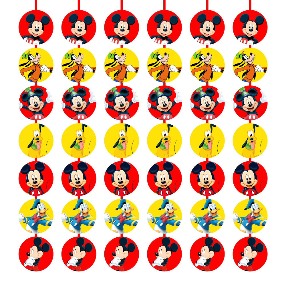 Mickey Mouse Theme Round Danglers
