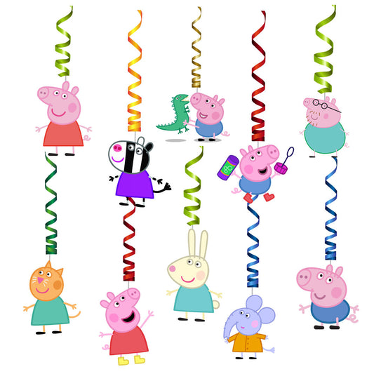 Peppa Pig Girl Theme Swirls