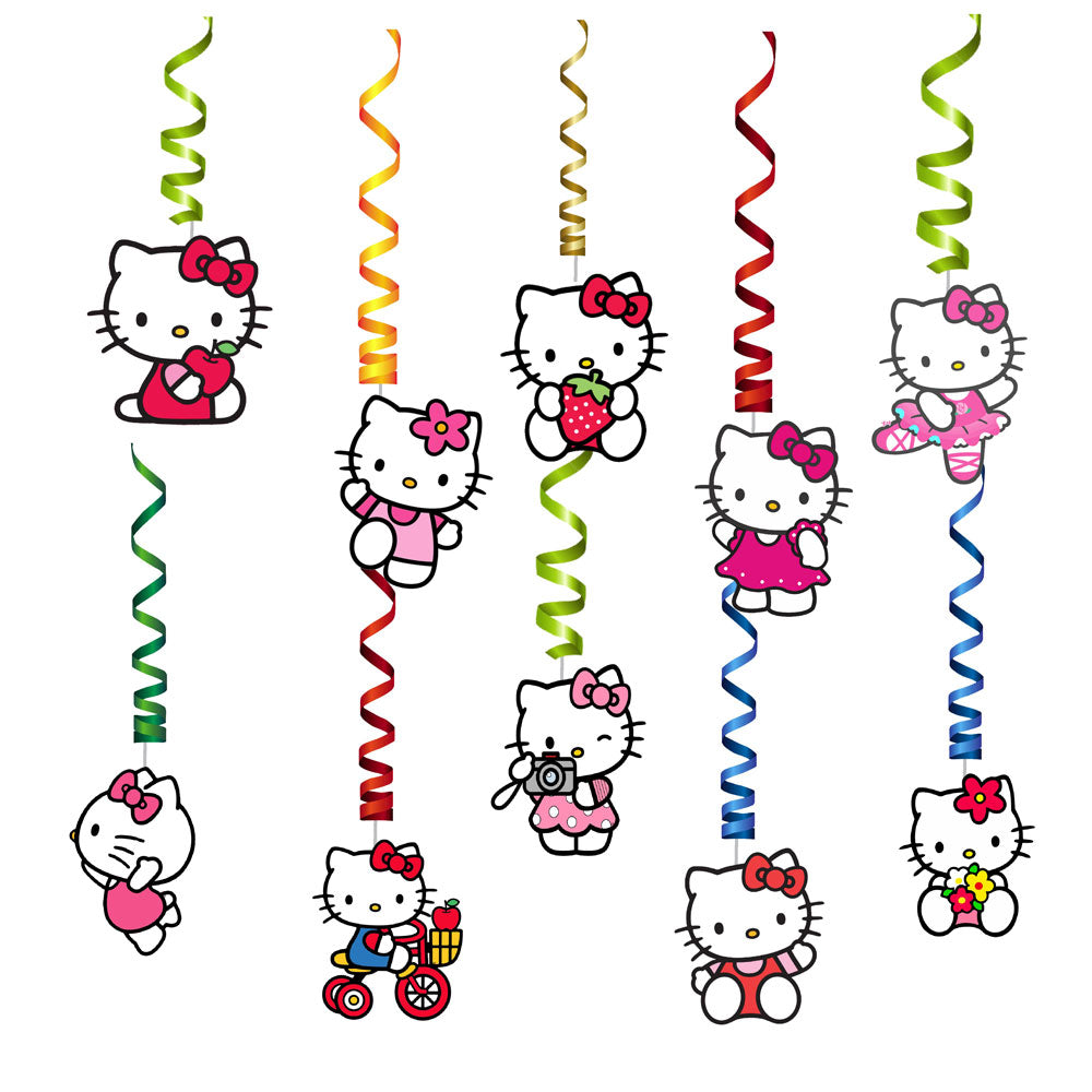 Hello Kitty Theme Swirls