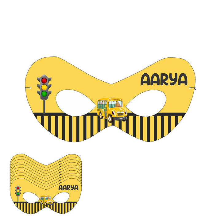 Wheels on the Bus Theme Eye Mask