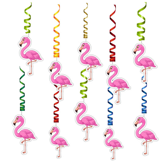 Flamingo Theme Swirls