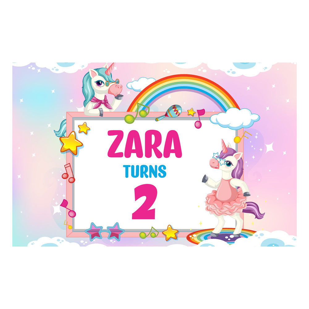 Unicorn Theme Backdrop