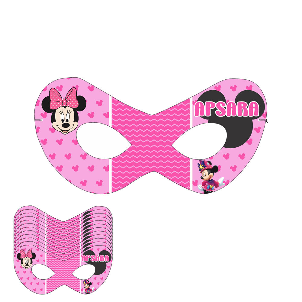 Minnie Mouse Theme Personalized Eye Mask