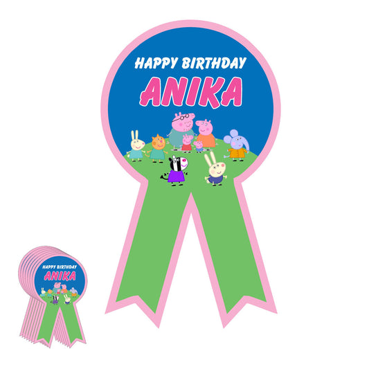 Peppa Pig Girl Theme Badge