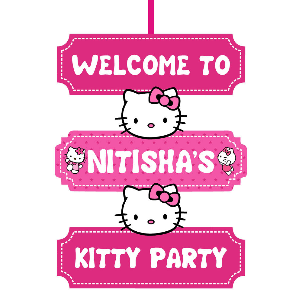 Hello Kitty Theme Door Poster