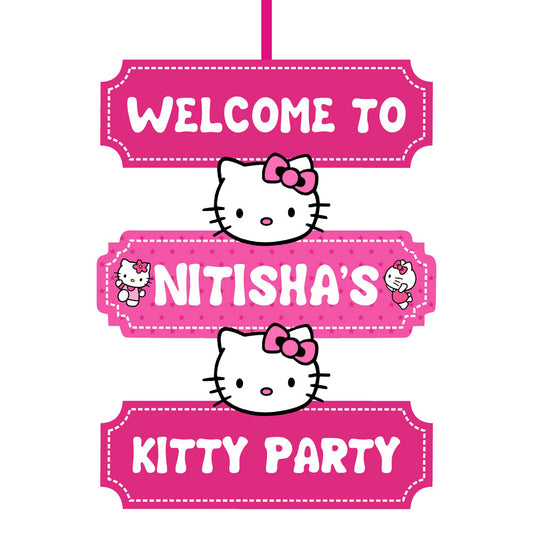 Hello Kitty Theme Door Poster