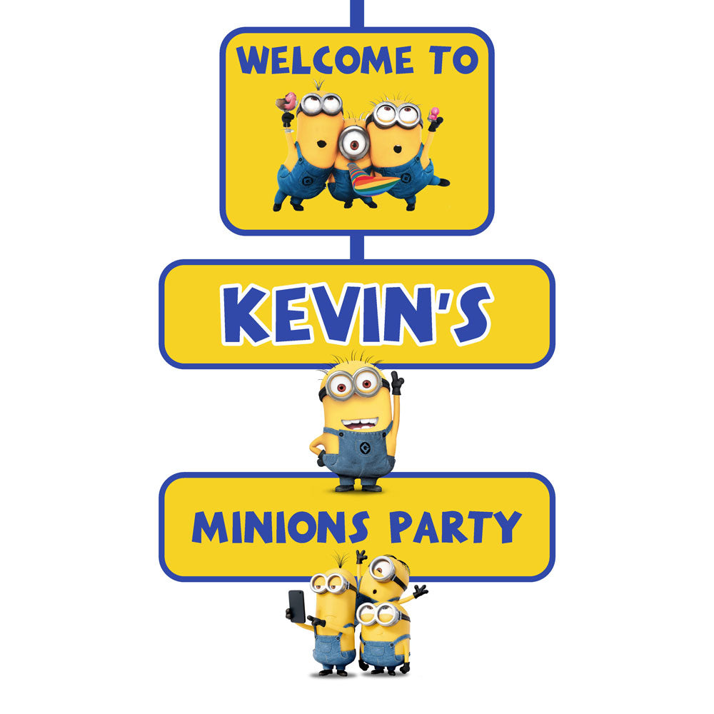 Minions Theme Door Poster