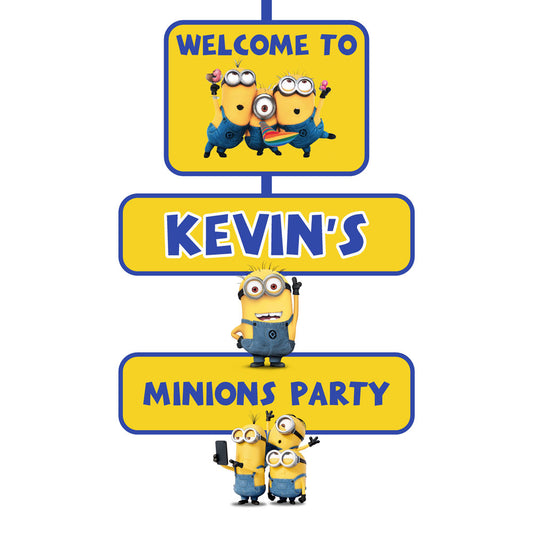 Minions Theme Door Poster
