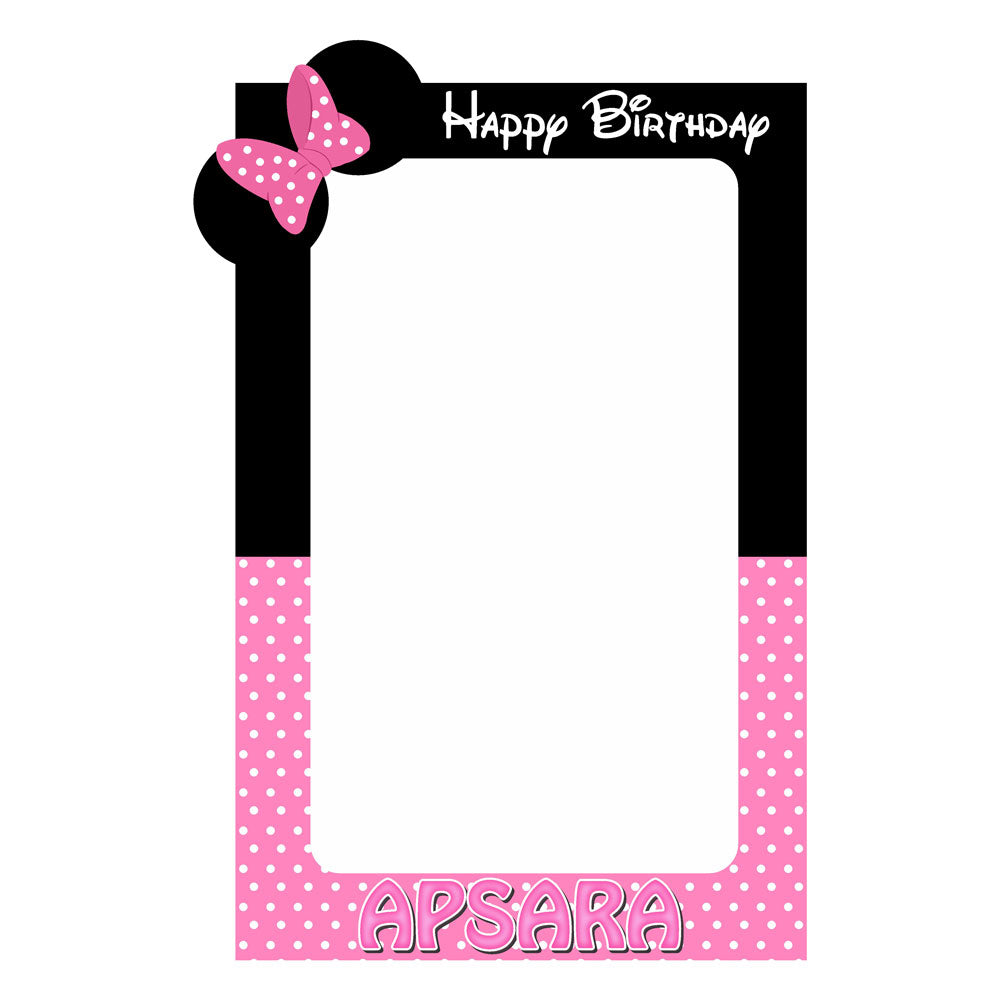 Minnie Mouse Theme Personalized Photobooth