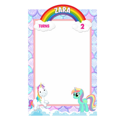 Unicorn Theme Personalized Photobooth