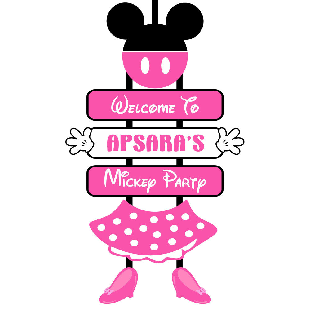 Minnie Mouse Theme Door Poster