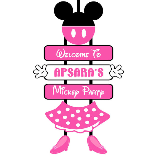 Minnie Mouse Theme Door Poster