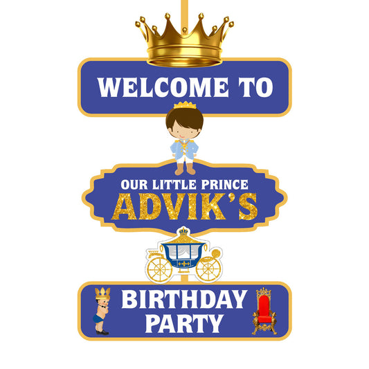 Prince Theme Personalized Door Poster