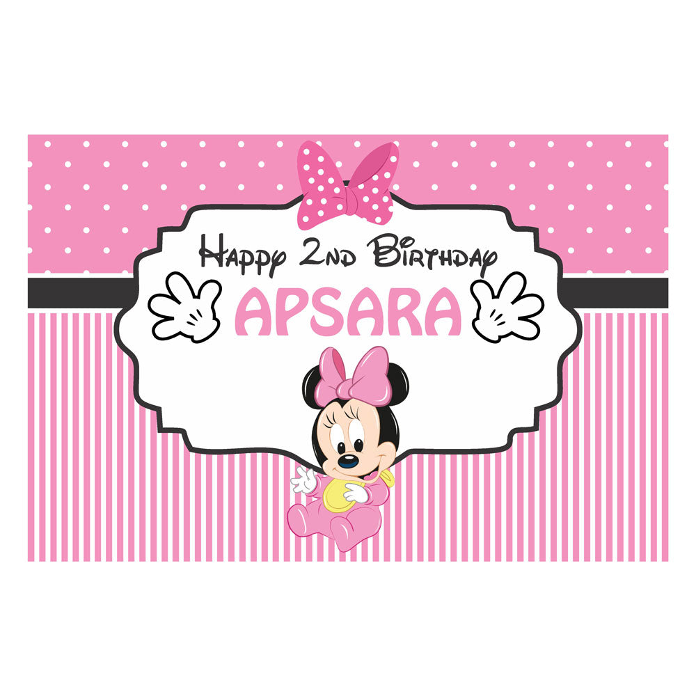 Minnie Mouse Theme Classic Backdrop
