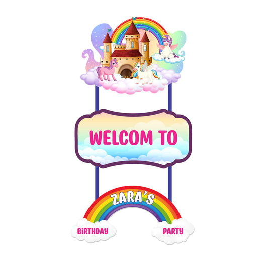 Unicorn Theme Door Poster