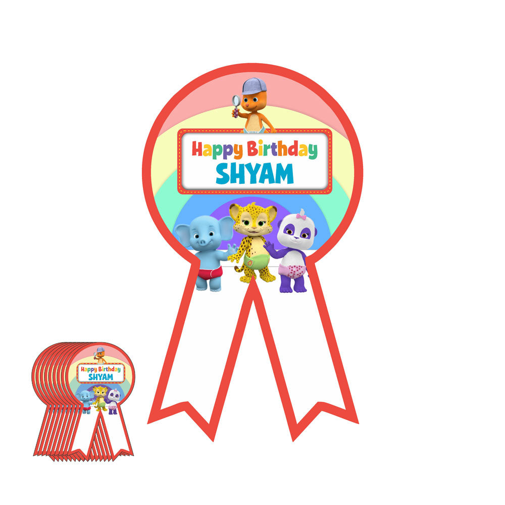 Word Party Theme Badge