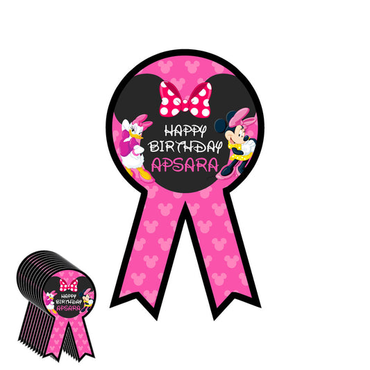 Minnie Mouse Theme Badge