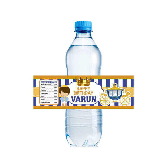 Prince Theme Water Bottle Sticker