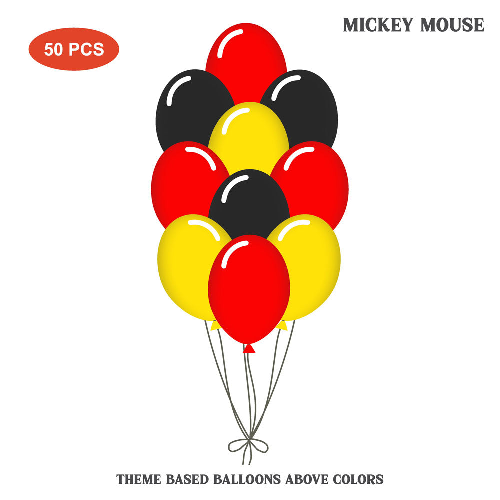 Mickey Mouse Theme Balloons