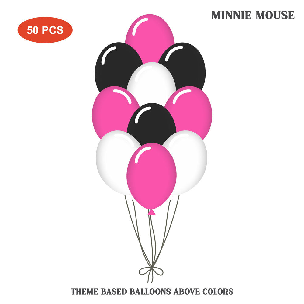 Minnie Mouse Theme Balloons