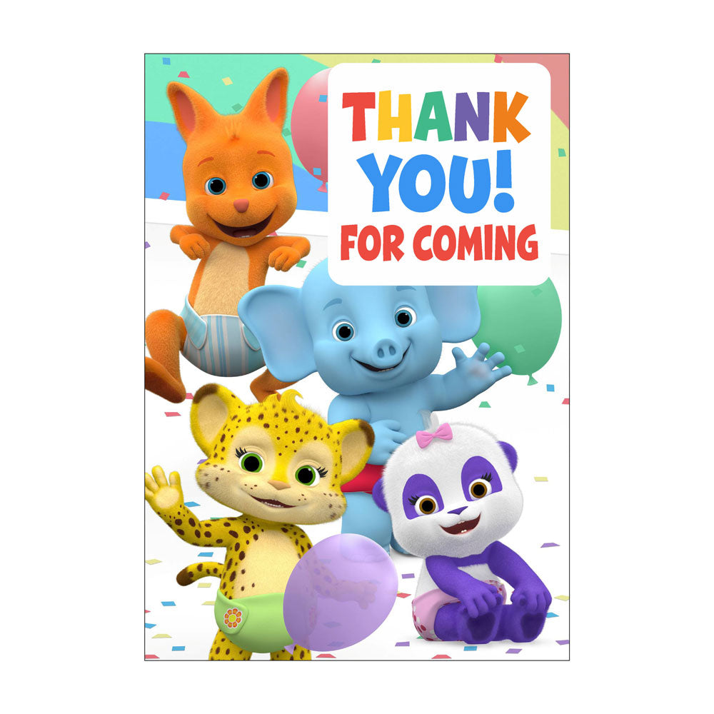 Word Party Theme Thank You Cards