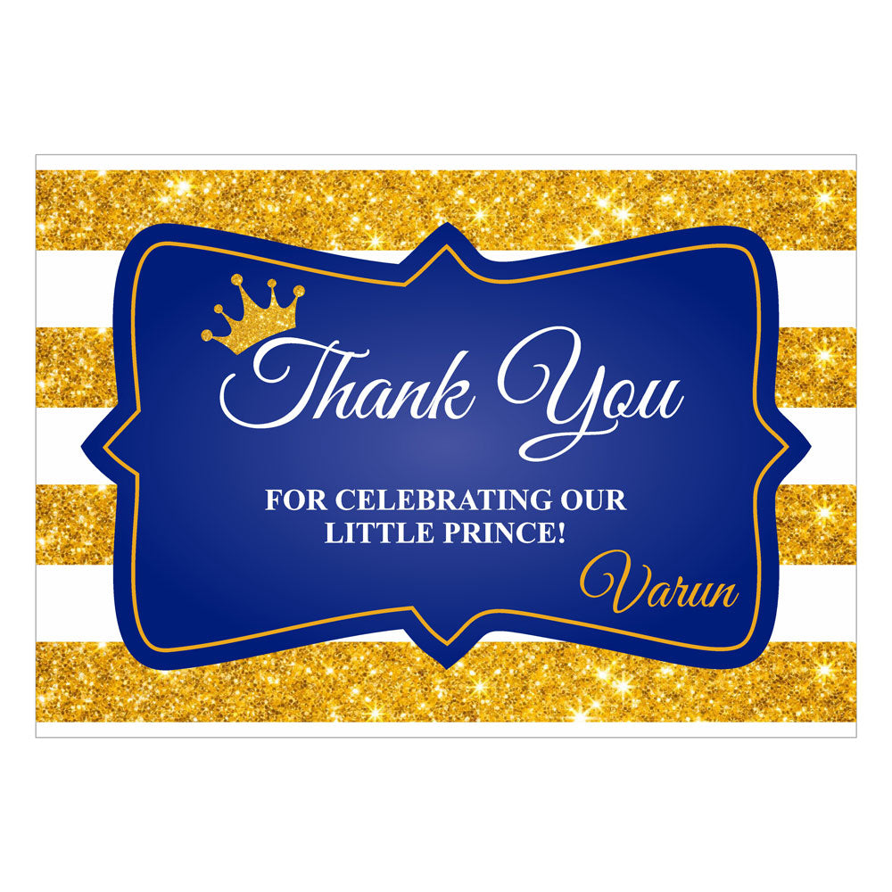 Prince Theme Thank You Cards