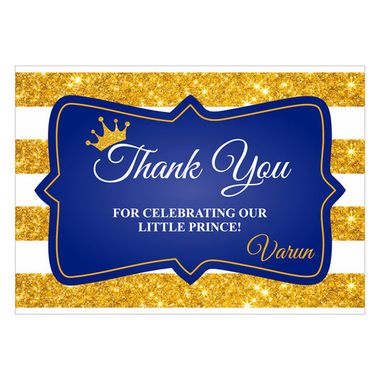 Prince Theme Thank You Cards