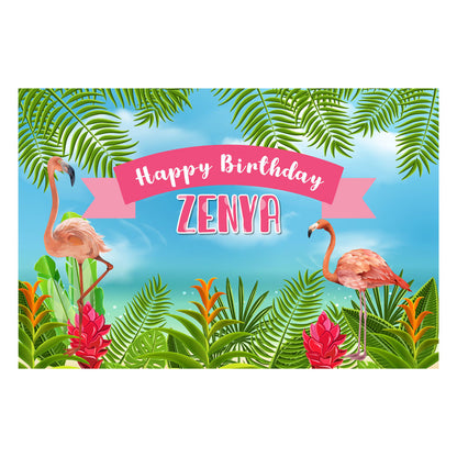 Flamingo Theme Customized Backdrop