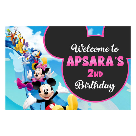 Minnie Mouse Theme Personalized Welcome Board