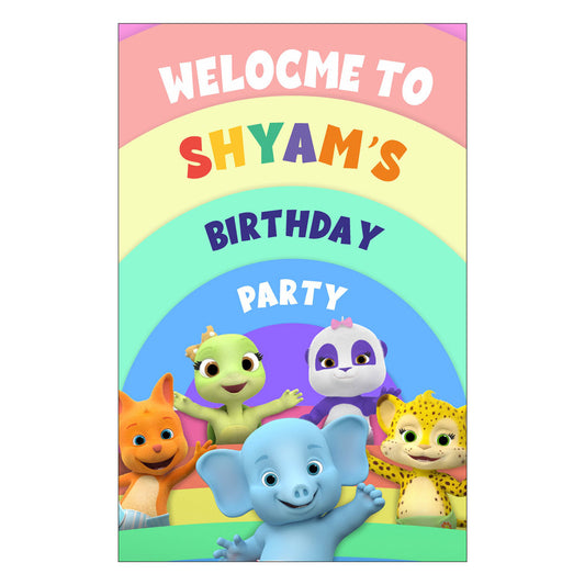 Word Party Theme Welcome Board