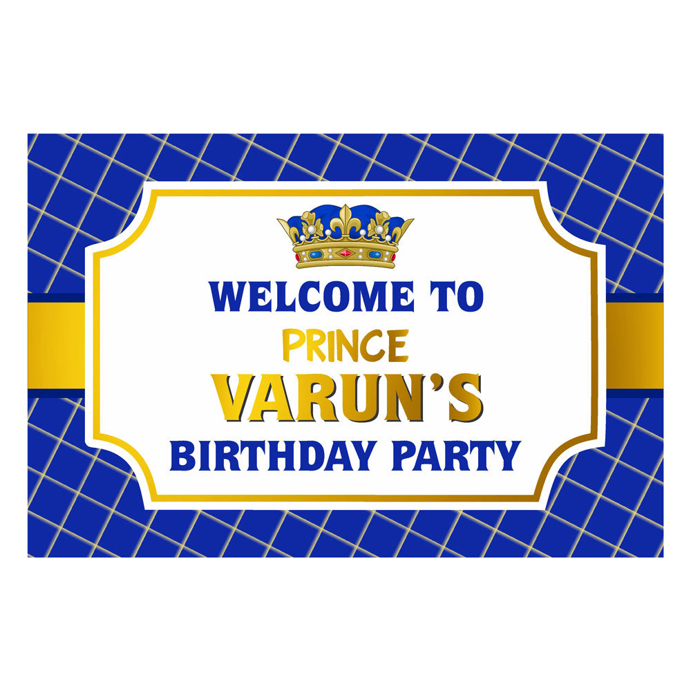 Prince Theme Personalized Welcome Board