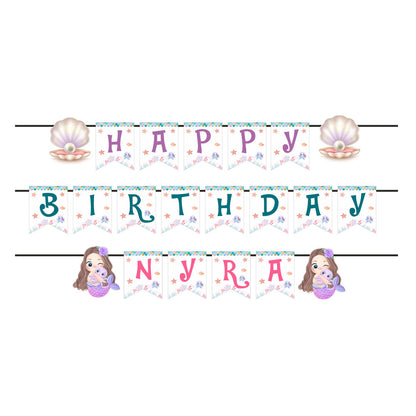 Mermaid Pastel Theme Bunting