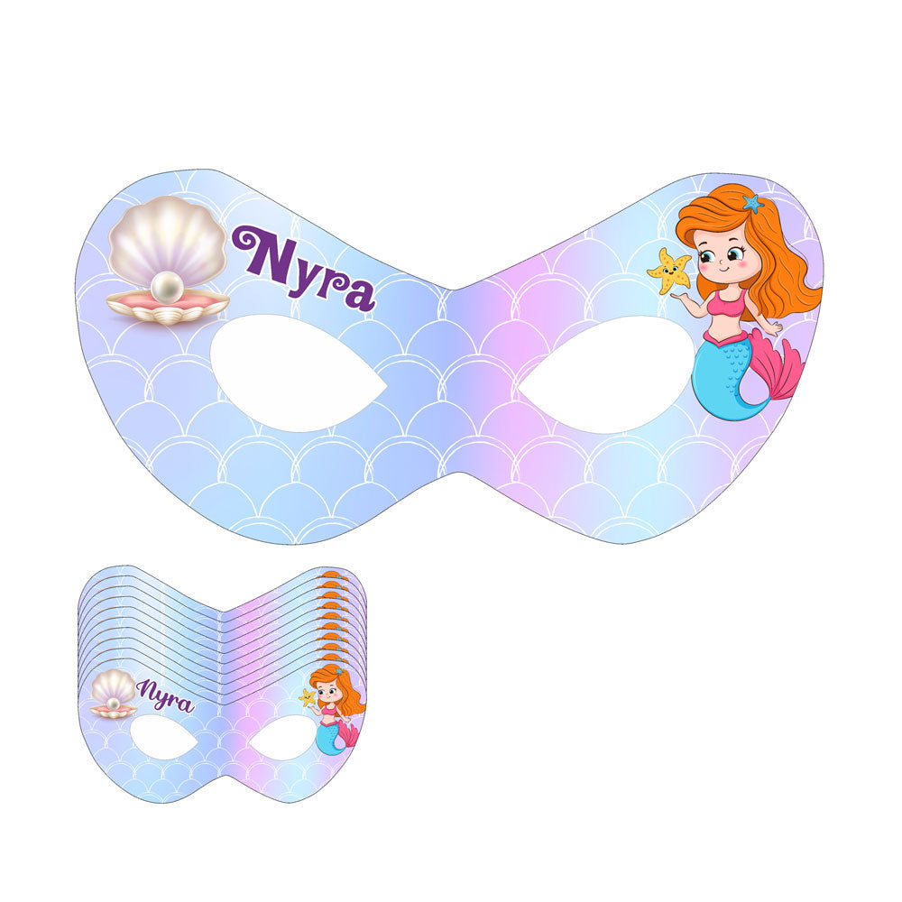 Mermaid Pastel Theme Personalized Eye Mask