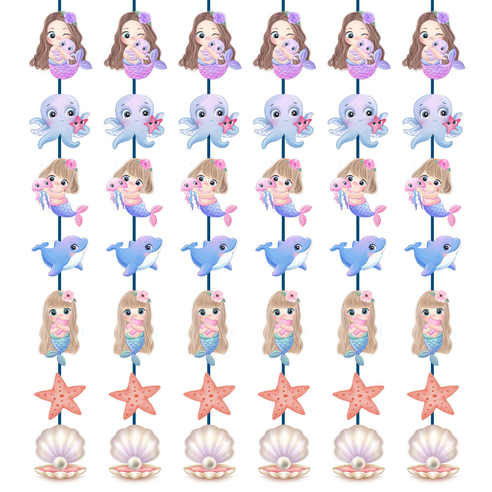 Mermaid Pastel Theme Danglers