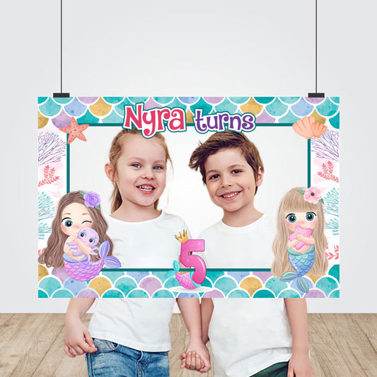 Mermaid Pastel Theme Photobooth