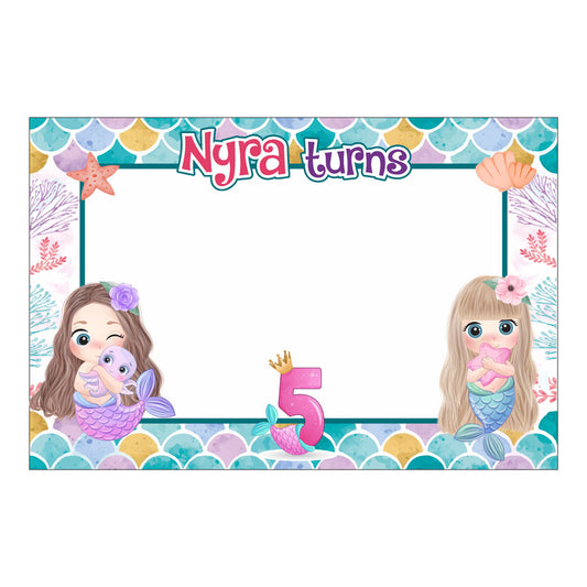Mermaid Pastel Theme Photobooth