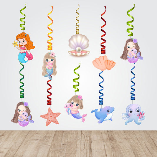 Mermaid Pastel Theme Swirls