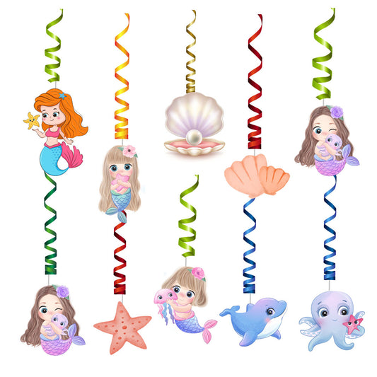 Mermaid Pastel Theme Swirls