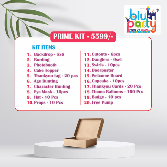 Minecraft Birthday Theme Personalized Prime Combo Kit | Kids Party Decoration