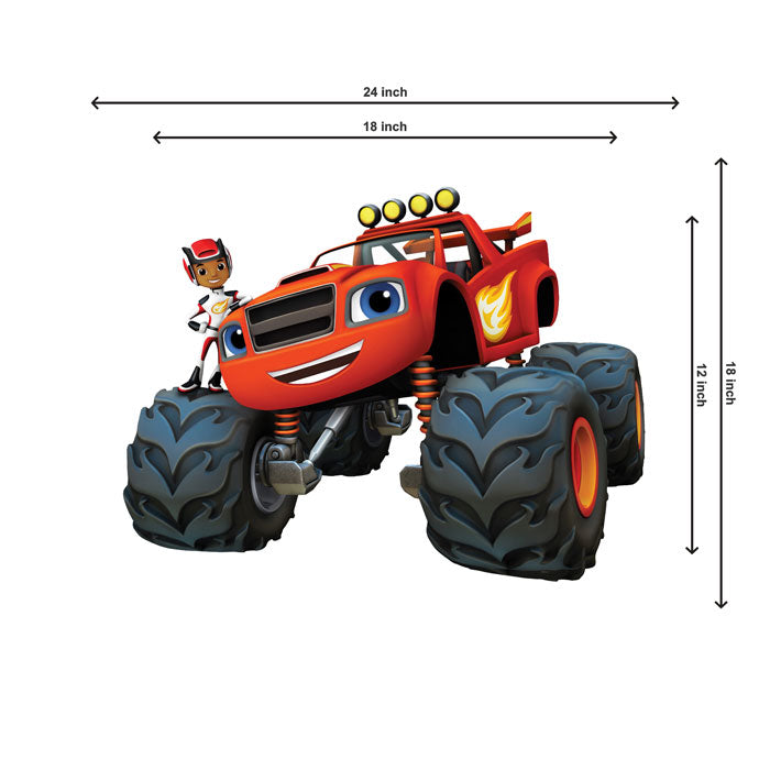 Blaze & Monster Truck Theme Cutout - BP 05