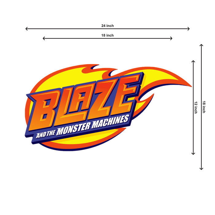 Blaze & Monster Truck Theme Cutout - BP 001