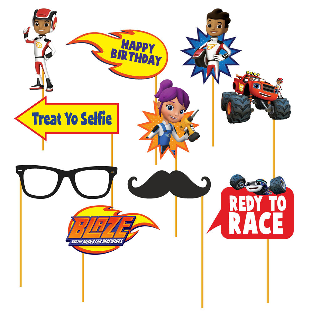 Blaze & Monster Truck Theme Props