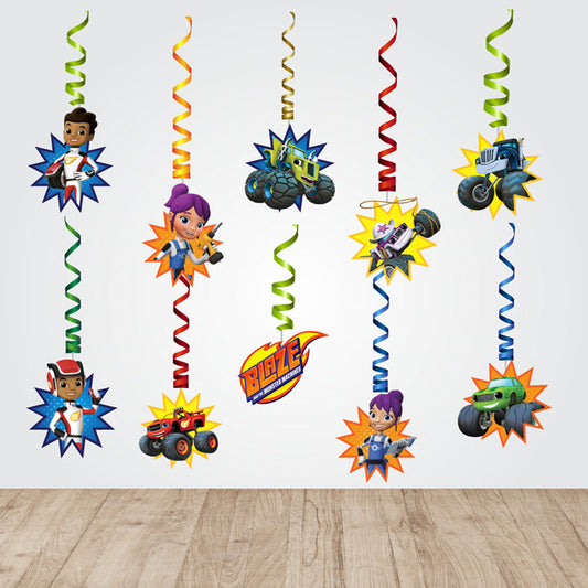 Blaze & Monster Truck Theme Classic Swirls