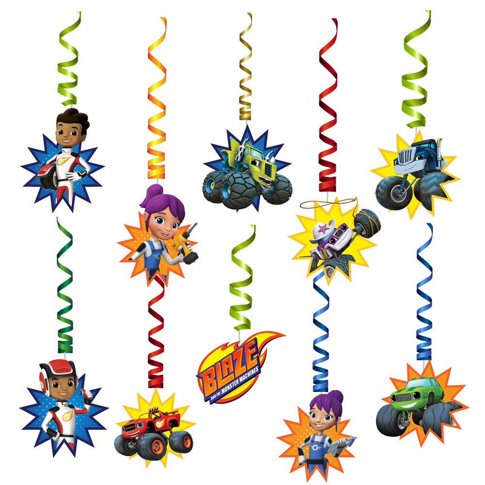 Blaze & Monster Truck Theme Classic Swirls