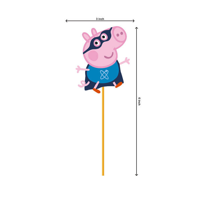 Peppa Pig Boy Theme Cupcake Topper