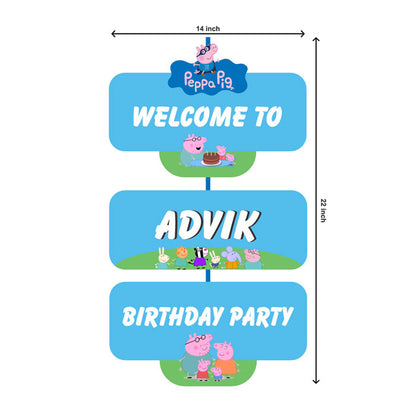 Peppa Pig Boy Theme Door Poster