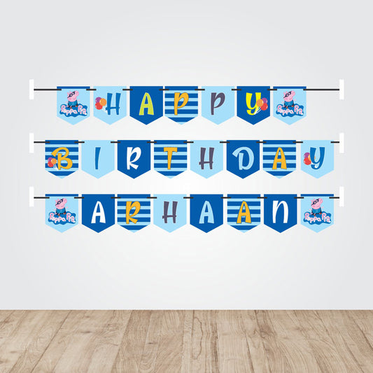 Peppa Pig Boy Theme Personalized Bunting